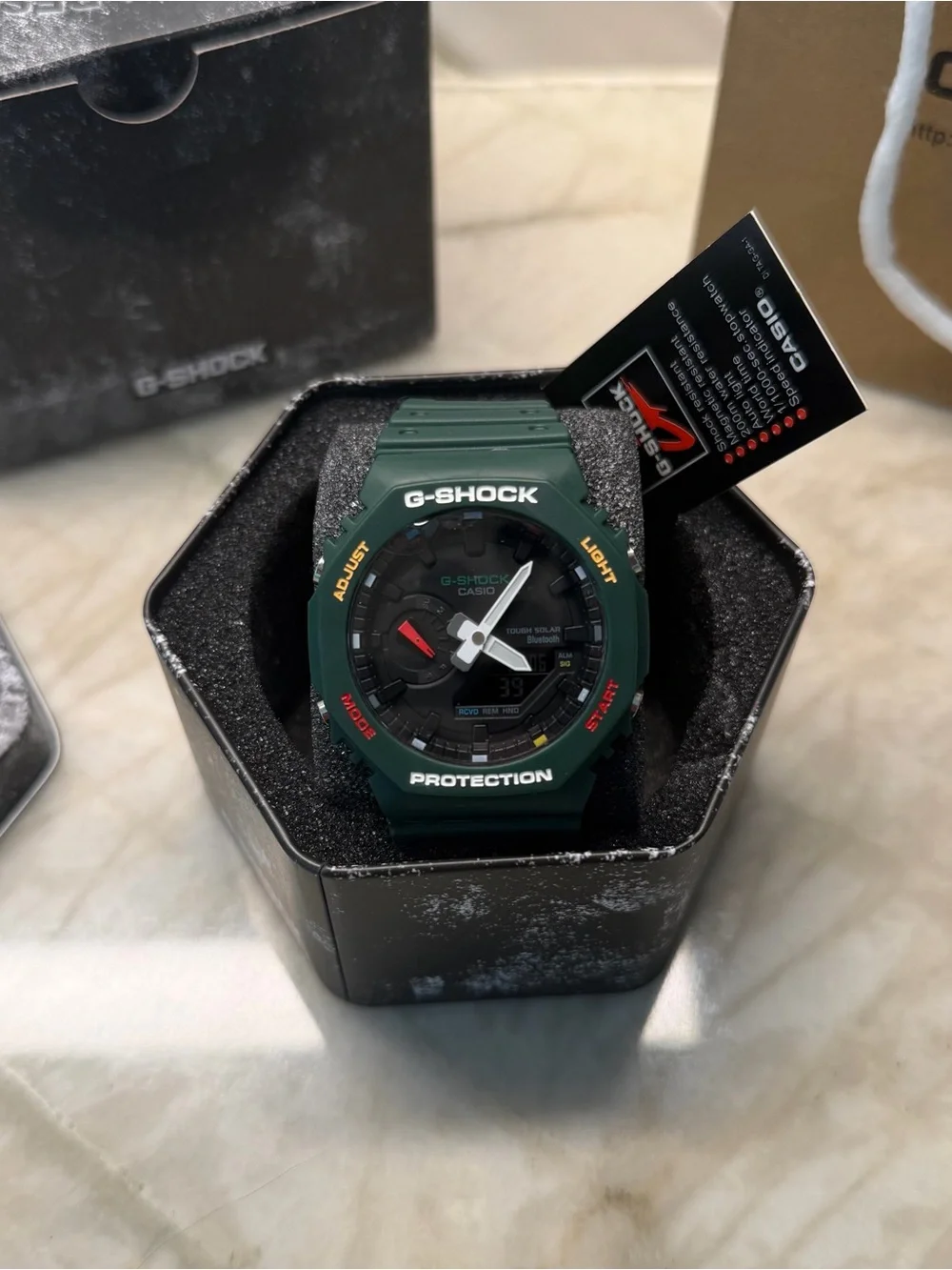 G-Shock Men's Green and Black Rugged Sport Watch